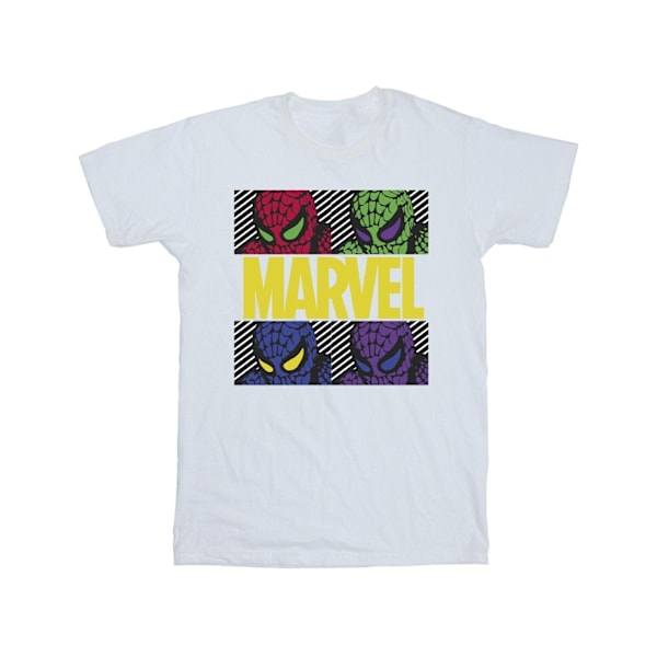 Marvel Girls Spider-Man Pop Art Bomull T-shirt 7-8 år Vit White 7-8 Years