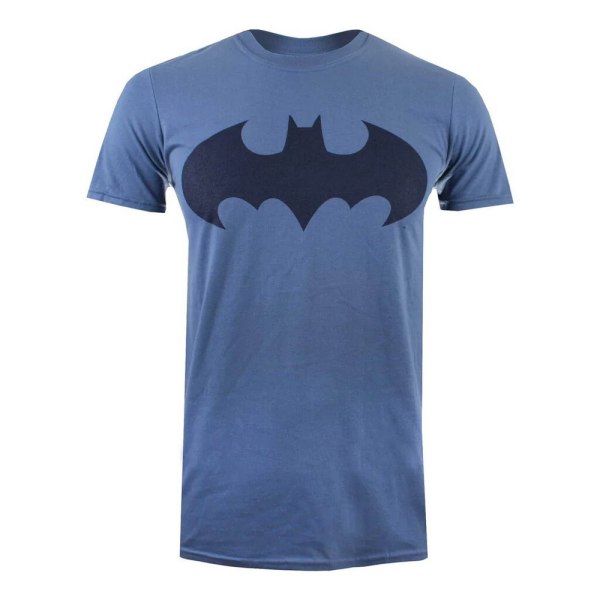 Batman Mens Mono Cotton T-Shirt XL Vit White XL