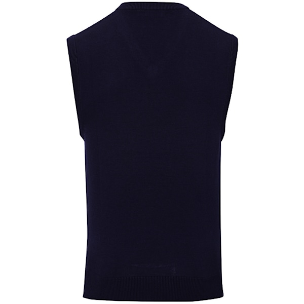 Premier Herr Sleeveless Bomull Akryl V-ringad Tröja M Marinblå Navy M