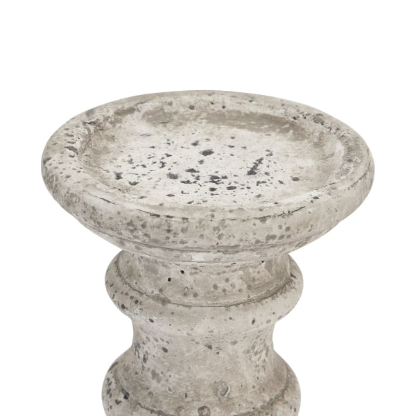 Hill Interiors Keramisk Pelare Ljusstake 31cm x 12cm x 12cm Stone 31cm x 12cm x 12cm