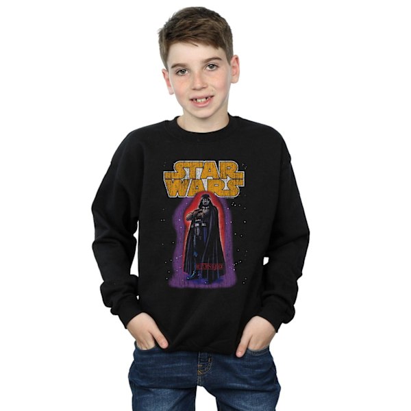 Star Wars Boys Darth Vader Vintage Sweatshirt 12-13 år Svart Black 12-13 Years