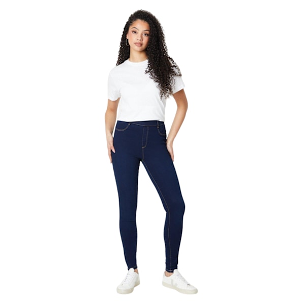 Dorothy Perkins Dam/Kvinnor Långa Skinny Ankle Grazer Jegging Indigo 12 UK