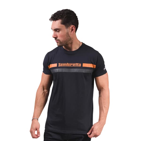 Lambretta Herr T-shirt med Bröstband M Marinblå Navy M