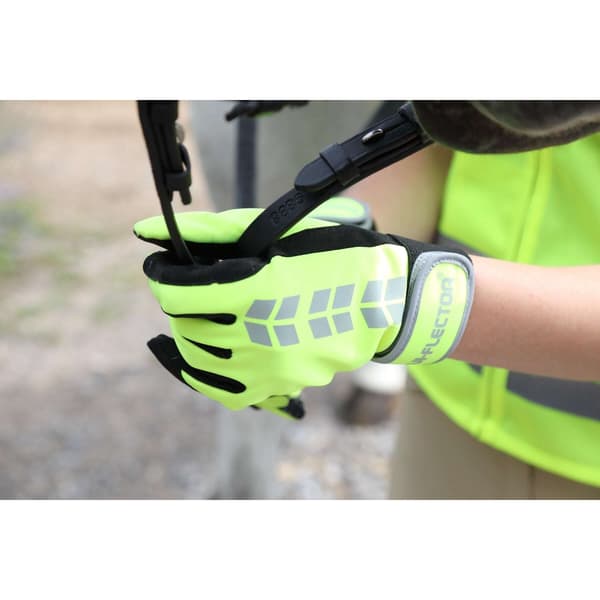 Equi-Flector Ridhandskar L Gul Yellow L