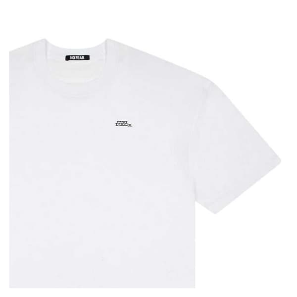 No Fear Herr Logotyp Bomulls T-shirt L Vit White L
