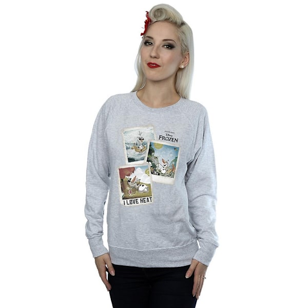 Frozen Dam/Damer Olaf Polaroid Sweatshirt XL Heather Grey Heather Grey XL