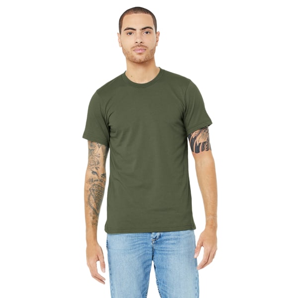 Canvas unisex jersey T-shirt med rund hals / kortärmad herr T-Sh Mauve XL