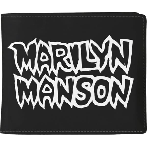 Marilyn Manson Logo Plånbok En Storlek Svart/Vit Black/White One Size