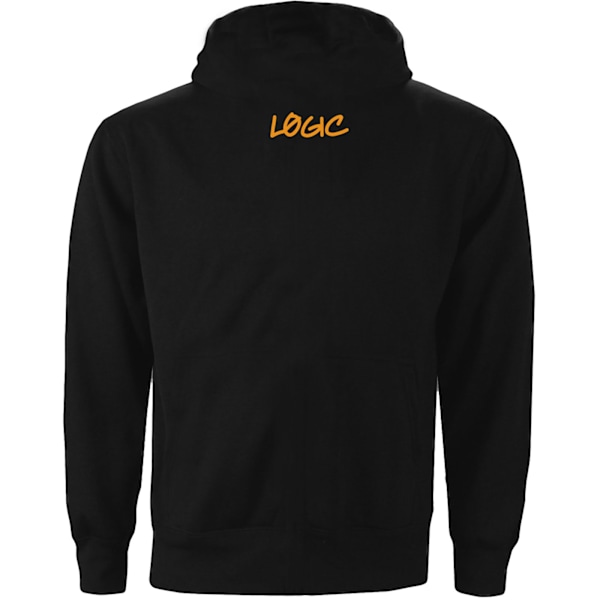 Logic Unisex Vuxen No Pressure Gradient Baktryck Hoodie S Svart Black S