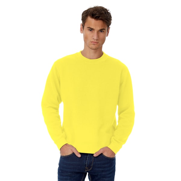 B&C Herr Set In Sweatshirt XL Solgul Solar Yellow XL