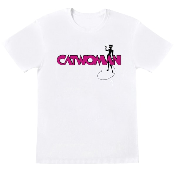 DC Comics Boys Batman Catwoman Logo T-Shirt 9-11 år Vit White 9-11 Years