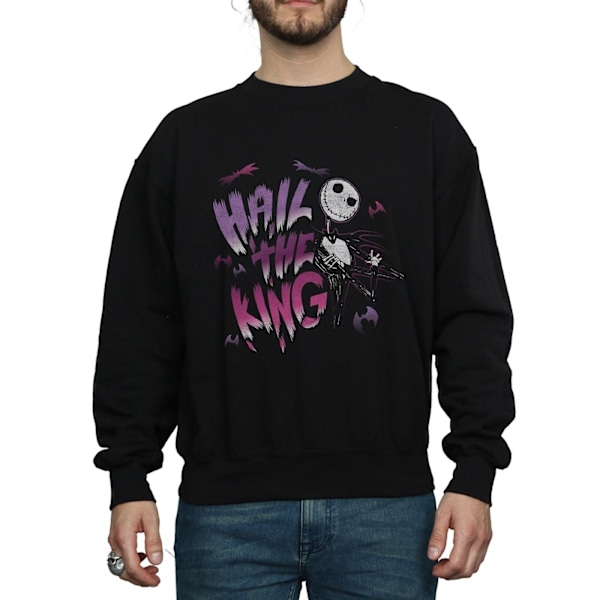 Disney Herr Nightmare Before Christmas Hail The King Sweatshirt Black L