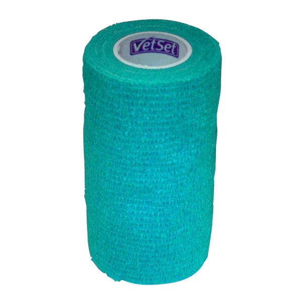WrapTec Cohesive Bandage 100mm Teal Teal 100mm