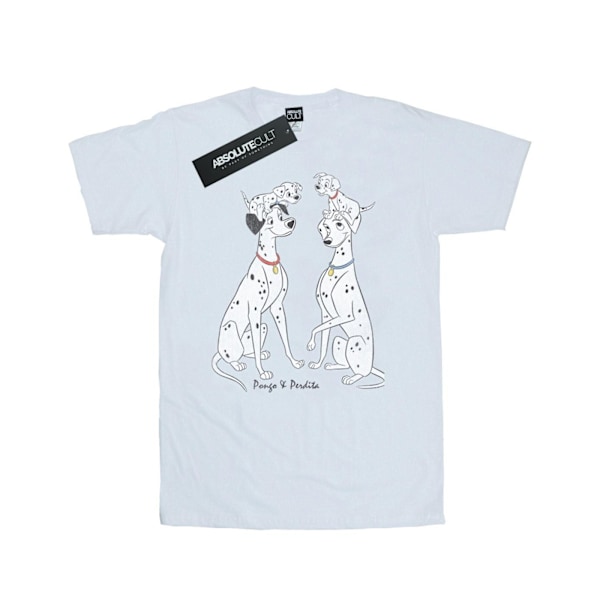 101 Dalmatiner Herr Pongo Och Perdita Bomull T-shirt S Vit White S