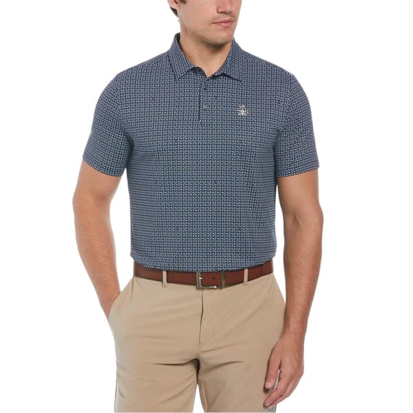 Original Penguin Herr Geometrisk Golf Pikétröja S Caviar Caviar S