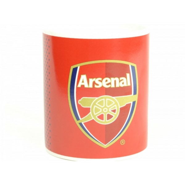 Arsenal FC Official Fade Design Crest Mugg One Size Röd/Vit Red/White One Size