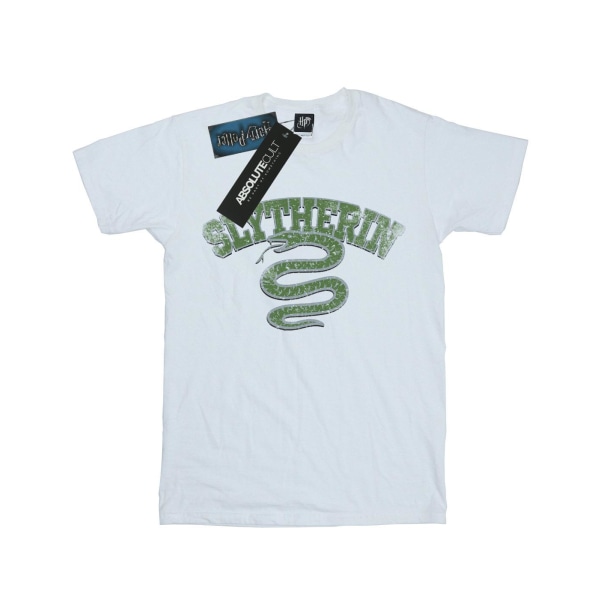 Harry Potter Boys Slytherin Sport Emblem T-Shirt 12-13 år Vit White 12-13 Years
