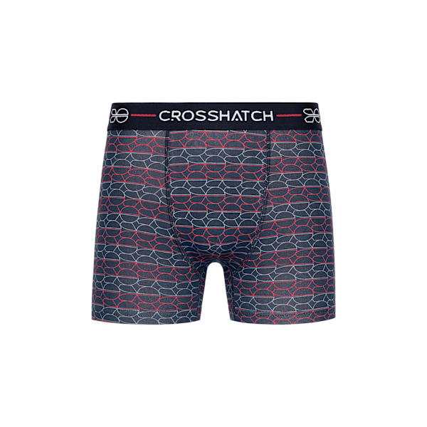 Crosshatch Locky Boxershorts för män (3-pack) S Röd Red S