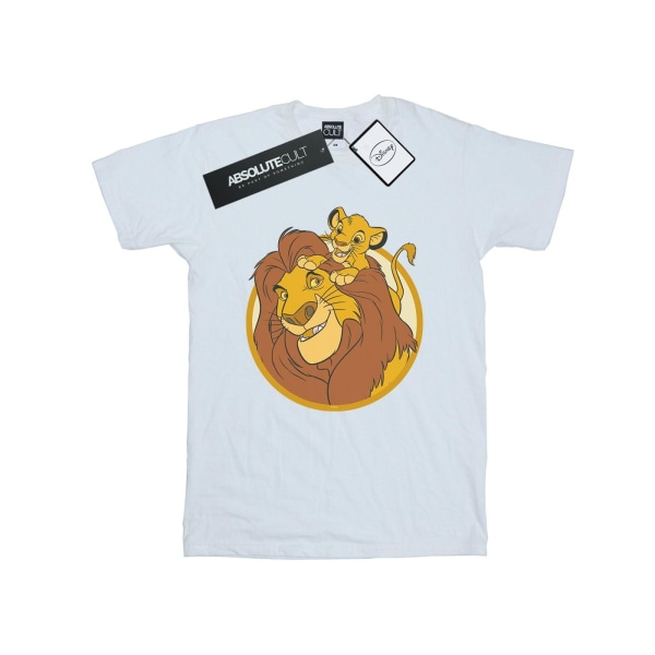 Disney Dam/Damer The Lion King Mufasa Och Simba Bomull Boyf White 4XL