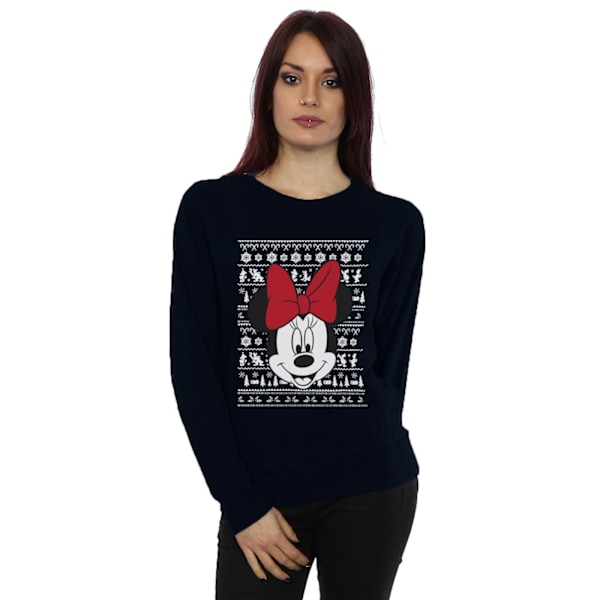 Disney Dam/Damer Mickey Mouse Jultröja L D Deep Navy L
