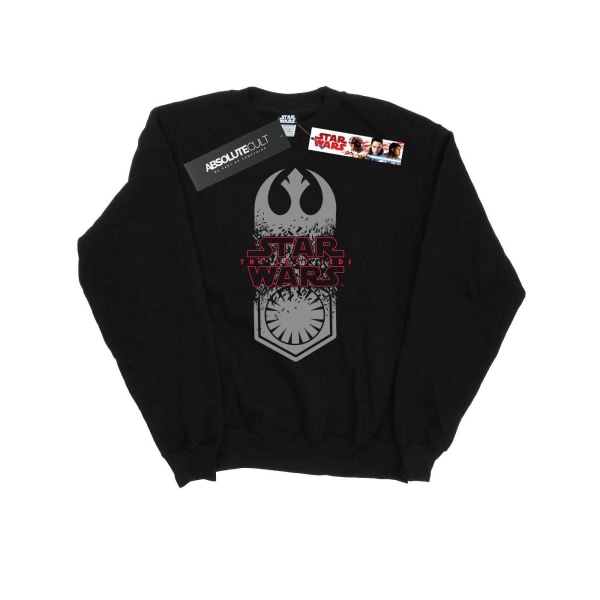 Star Wars Mens The Last Jedi Symbol Crash Sweatshirt XL Svart Black XL