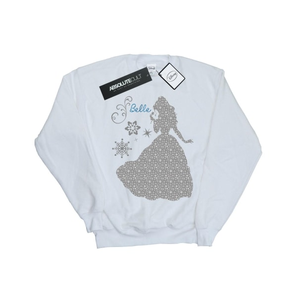 Disney Princess Boys Belle Christmas Silhouette Sweatshirt 7-8 White 7-8 Years