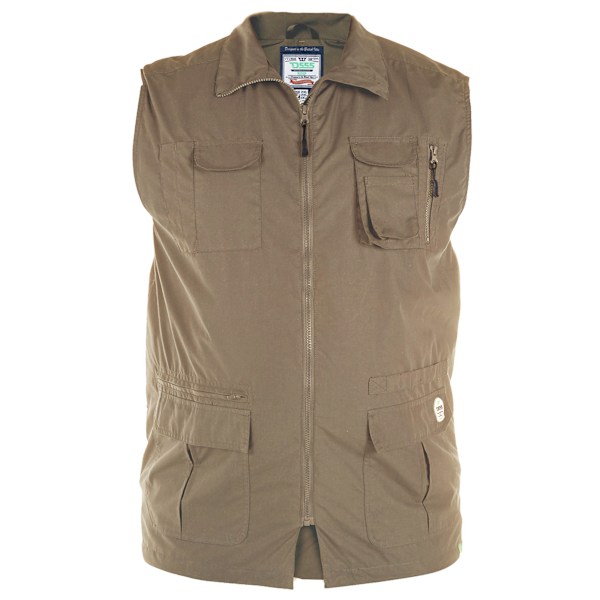 Duke Herr D555 Enzo Jaktväst i Kingsize med Flera Fickor 4XL Walnut 4XL