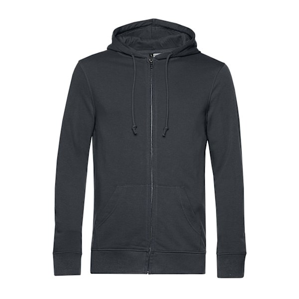 B&C Herr Zippade Hoodie L Asfalt Asphalt L