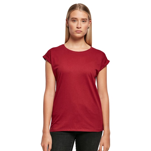 Bygg ditt varumärke Dam/Dam Extended Shoulder T-shirt M Burg Burgundy M