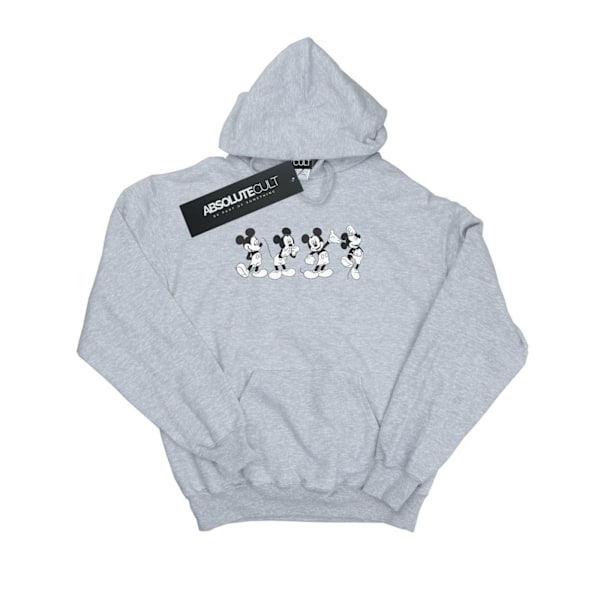 Disney Herr Mickey Mouse Fyra Känslor Hoodie M Sports Grey Sports Grey M