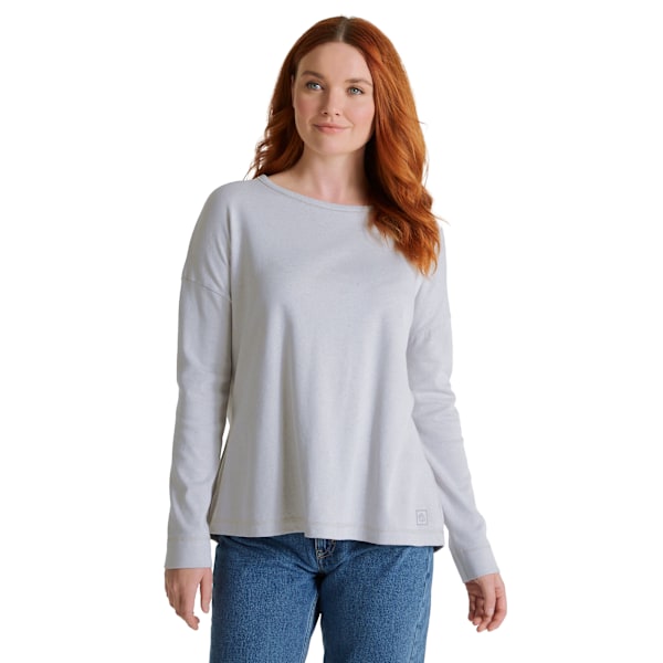 Craghoppers Dam/Kvinnor Forres Långärmad T-shirt 12 UK Lun Lunar Grey Marl 12 UK