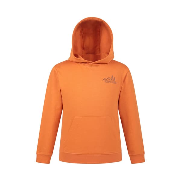 Mountain Warehouse Barn/Barn Explore Grafisk Hoodie 2-3 År Orange 2-3 Years