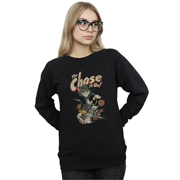 Tom And Jerry Dam/Damer The Chase Is On Sweatshirt L Svart Black L