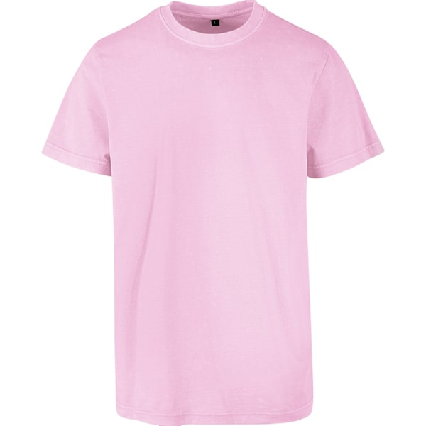 Bygg ditt varumärke herrars syratvättade T-shirt XL mjuk rosa Soft Pink XL