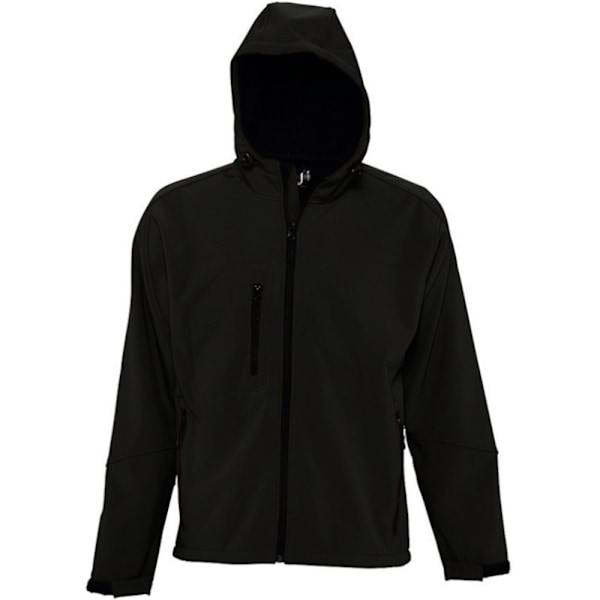 SOLS Replay Herr Soft Shell Jacka med Huva (Andningsbar, Vindtät Black 3XL