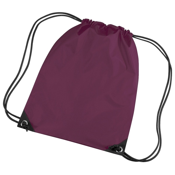 Bagbase Premium Gymsac Water Resistant Bag (11 liter) One Size Burgundy One Size