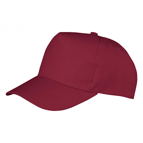 Result Headwear Barn/Barn Boston 5 Panel Baseball Cap En Storlek Bourgogne Burgundy One Size