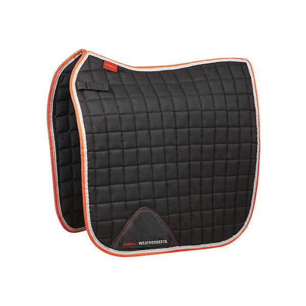 Weatherbeeta Therapy-Tec Hästdressyrsadelpad Ponny Svart/Silver/Röd Black/Silver/Red Pony