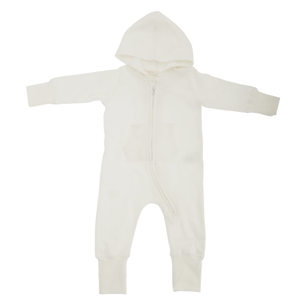 Babybugz Plain Baby All In One / Sleepsuit 6-12 Vanilla Vanilla 6-12