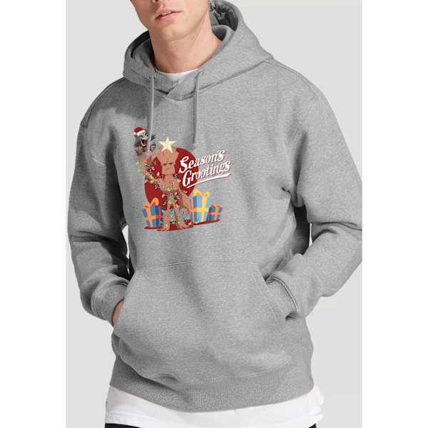 Guardians Of The Galaxy Herr Seasons Grootings Hoodie M Sport H Sport Heather M