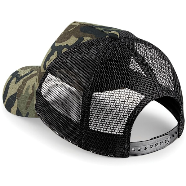 Beechfield Retro Camouflage Snapback Trucker Cap One Size Jungl Jungle Camo One Size