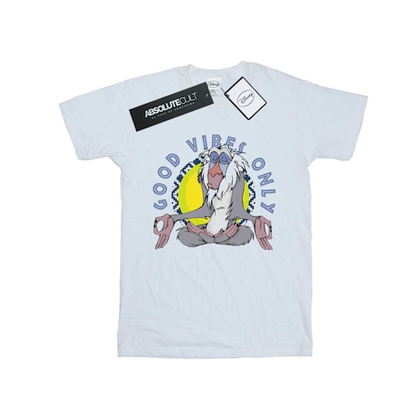 Disney Dam/Damer The Lion King Rafiki Good Vibes Only Cotto White XL