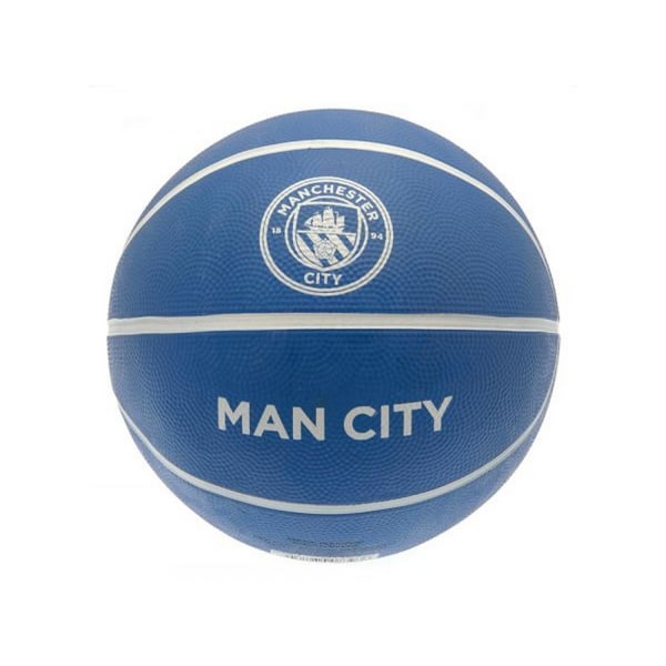 Manchester City FC Crest Basketboll 7 Blå/Vit Blue/White 7