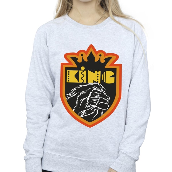 Disney Womens/Ladies The Lion King Crest Sweatshirt XXL Sports Sports Grey XXL