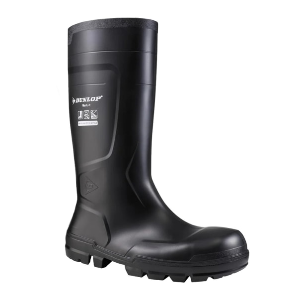 Dunlop Unisex Vuxen Safety Wellington Boots 9 UK Black Black 9 UK