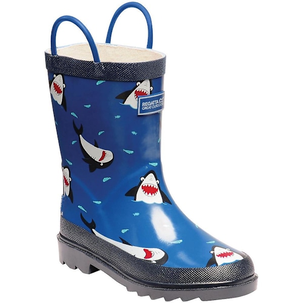 Regatta Great Outdoors Barn/Barn Minnow Mönstrade Stövlar Sharks/Nautic 10 UK Child