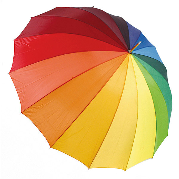 Drizzles Rainbow Golf Paraply En Storlek Regnbåge Rainbow One Size