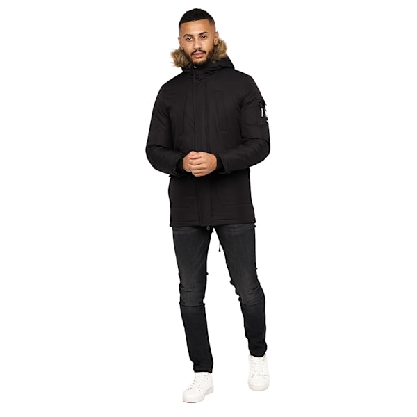 Crosshatch Herr Parkmoore Parka XL Svart Black XL