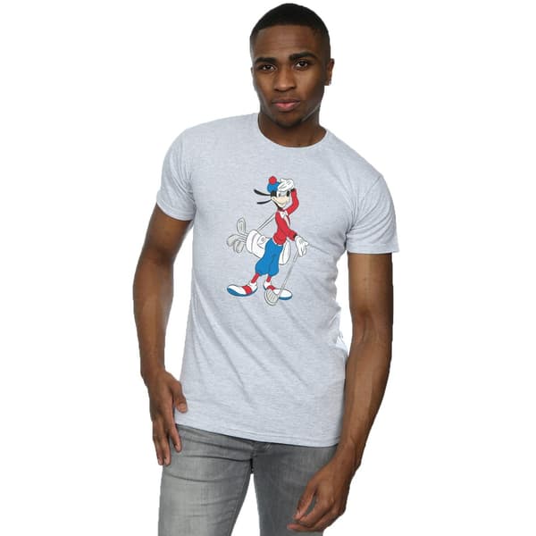 Disney Herr Långben Golf T-Shirt M Ljusgrå Heather Grey M