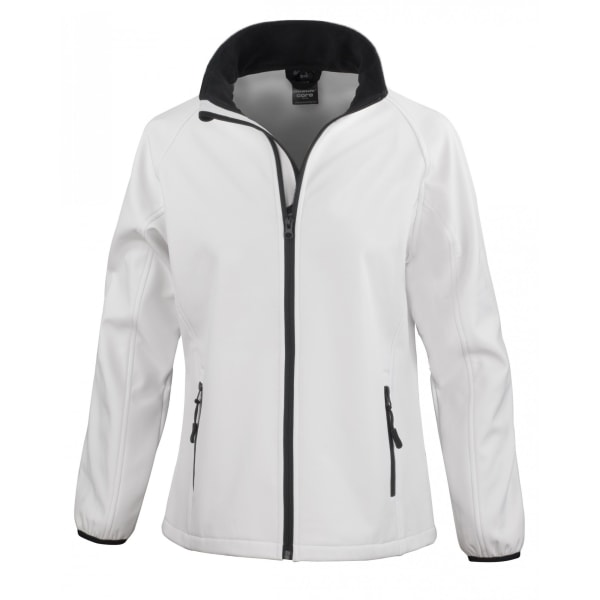 Resultat Dam/dam Core Printable Softshell Jacket S White/ B White/ Black S